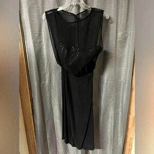 Pat Hartly Original Black Sequins Cocktail Dress Women’s Size 4